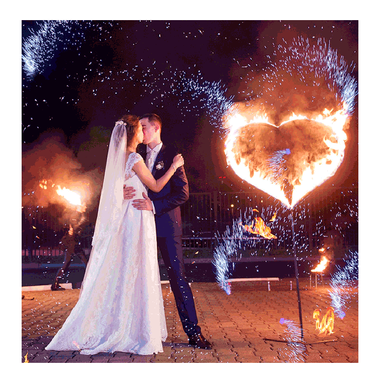 Организация пиротехнического шоу на свадьбу  Пенза | penza.salutsklad.ru