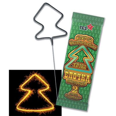 Елочка Бенгальские огни фигурные купить в Пензе | penza.salutsklad.ru